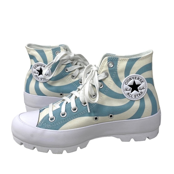 Converse Ctas Lugged Blue Candy Canvas High Top Women's Sneakers Skate A10017C - Picture 5 of 10